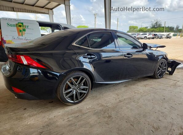 JTHBA1D21G5011110 2016 LEXUS IS Black Tył prawy