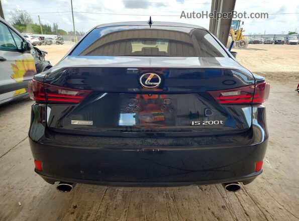 JTHBA1D21G5011110 2016 LEXUS IS Black Widok z tyłu