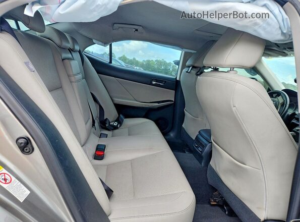 JTHBA1D21G5037576 2016 LEXUS IS Tan Вид задніх сидінь
