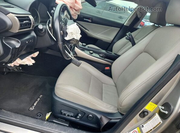 JTHBA1D21G5037576 2016 LEXUS IS Tan Вид салону спереду