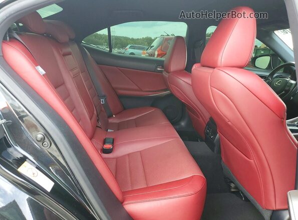 JTHBA1D21J5068933 2018 LEXUS IS Black Вид задніх сидінь