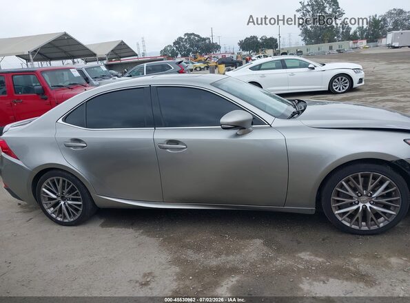 JTHBA1D22G5027591 2016 LEXUS IS 200T Silver Widok wnętrza z tyłu