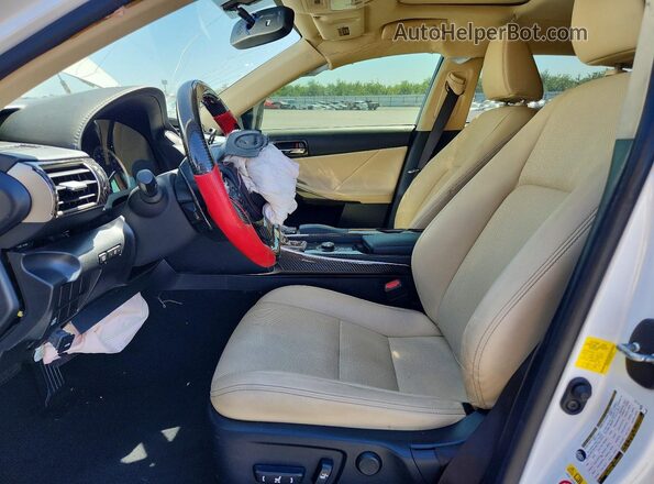 JTHBA1D22G5037134 2016 LEXUS IS White Widok wnętrza z przodu