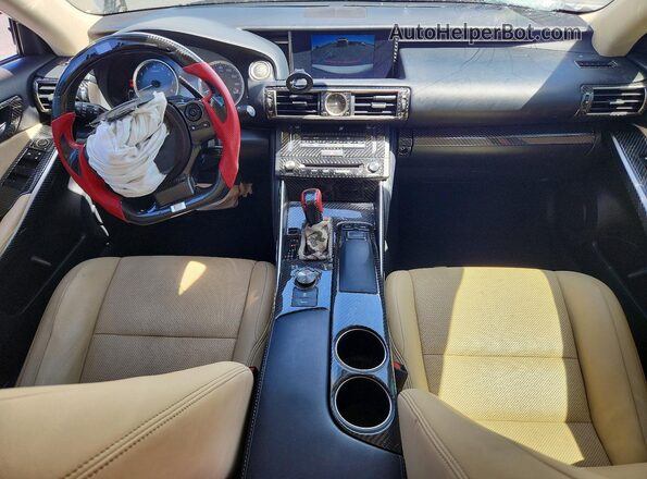 JTHBA1D22G5037134 2016 LEXUS IS White Widok deski rozdzielczej