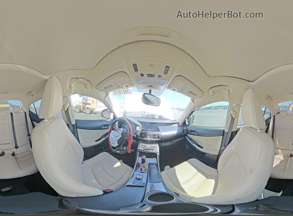 JTHBA1D22G5037134 2016 LEXUS IS White Widok wnętrza 360 stopni