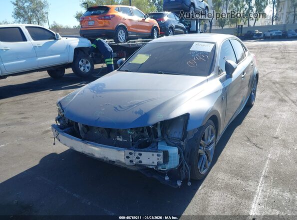 JTHBA1D23H5047205 2017 LEXUS IS 200T Gray Դիմացի տեսք