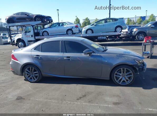 JTHBA1D23H5047205 2017 LEXUS IS 200T Gray Սալոնի հետևի տեսք