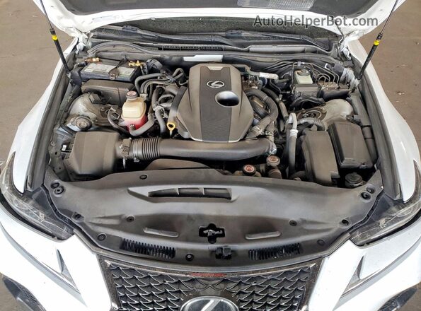 JTHBA1D23J5062292 2018 LEXUS IS White Вид задньої частини салону