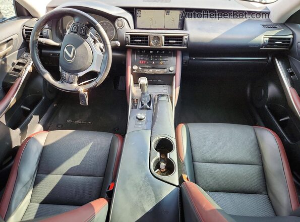 JTHBA1D24H5048668 2017 LEXUS IS Black Առջևի վահանակի տեսք