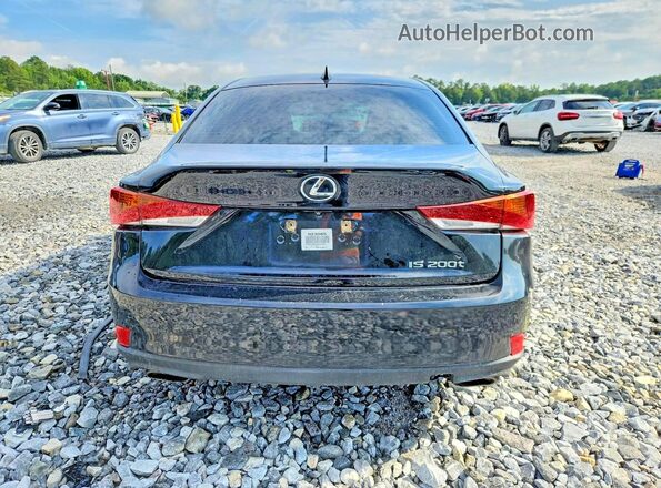 JTHBA1D24H5048668 2017 LEXUS IS Black Հետևի տեսք