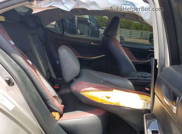 JTHBA1D24J5066853 2018 LEXUS IS Tan Rear seats view