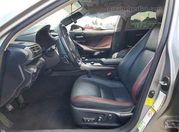JTHBA1D24J5066853 2018 LEXUS IS Tan Front interior view