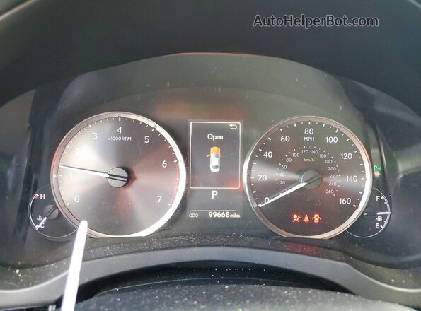 JTHBA1D24J5066853 2018 LEXUS IS Tan Instrument cluster view