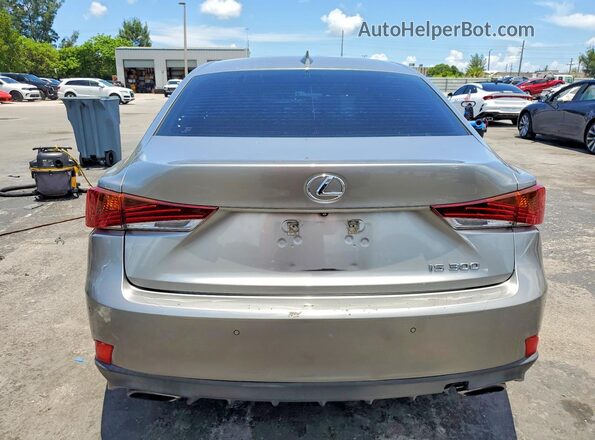 JTHBA1D24J5066853 2018 LEXUS IS Tan Rear view