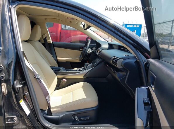 JTHBA1D25G5020747 2016 LEXUS IS 200T Black Вид салону спереду