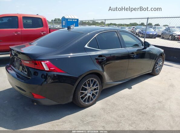 JTHBA1D25G5020747 2016 LEXUS IS 200T Black Задня права чверть