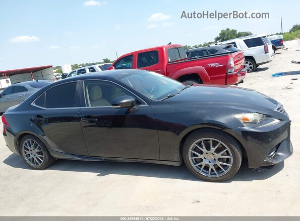 JTHBA1D25G5020747 2016 LEXUS IS 200T Black Вид задньої частини салону