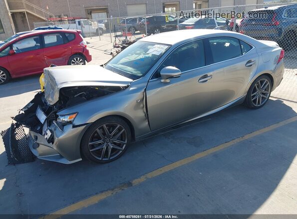 JTHBA1D25G5026225 2016 LEXUS IS 200T Gray Առջևի ձախ երեք քառորդ տեսարան