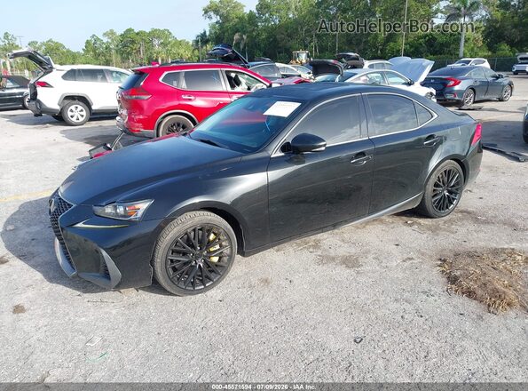 JTHBA1D25H5050865 2017 LEXUS IS 200T Black Передня ліва чверть