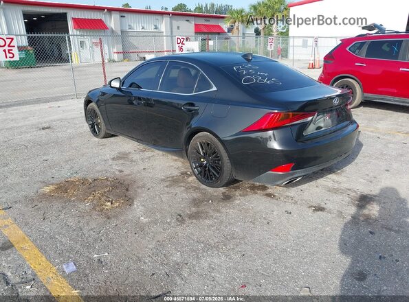 JTHBA1D25H5050865 2017 LEXUS IS 200T Black Задня ліва чверть