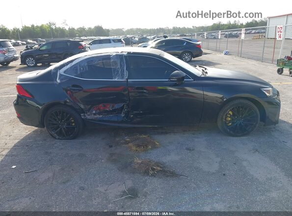 JTHBA1D25H5050865 2017 LEXUS IS 200T Black Вид задньої частини салону