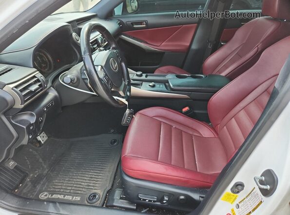 JTHBA1D25J5074606 2018 LEXUS IS Белый Вид салона спереди