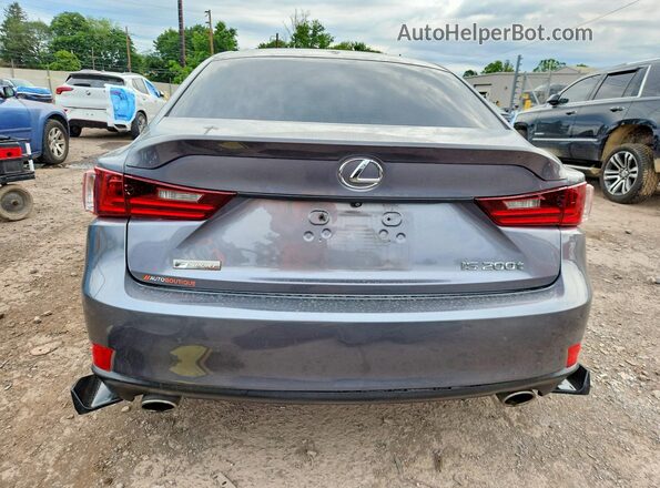 JTHBA1D26G5025696 2016 LEXUS IS Black Հետևի տեսք