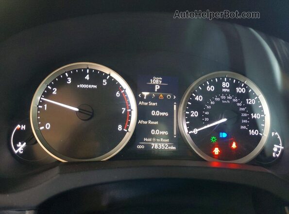 JTHBA1D26G5035130 2016 LEXUS IS Gray Vista del cuadro de instrumentos