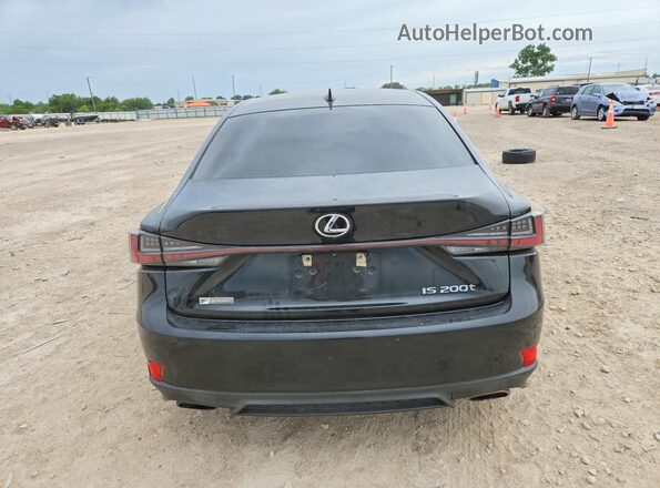 JTHBA1D26H5045402 2017 LEXUS IS Black Widok z tyłu