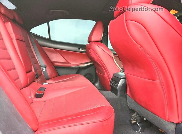 JTHBA1D26H5045402 2017 LEXUS IS Black Widok tylnych siedzeń