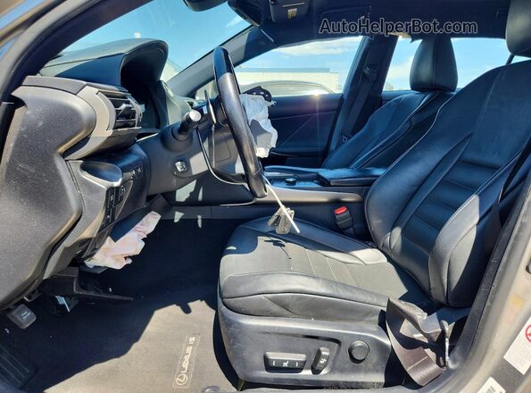JTHBA1D27J5075403 2018 LEXUS IS Charcoal წინა სალონის ხედი