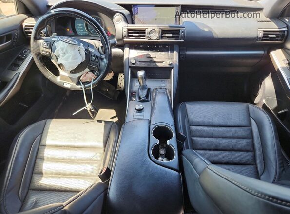 JTHBA1D27J5075403 2018 LEXUS IS Charcoal წინა პანელის ხედი