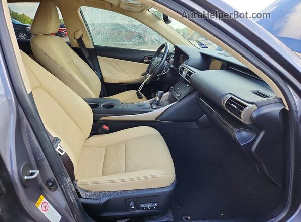 JTHBA1D28G5023366 2016 LEXUS IS Gray Вид салону спереду