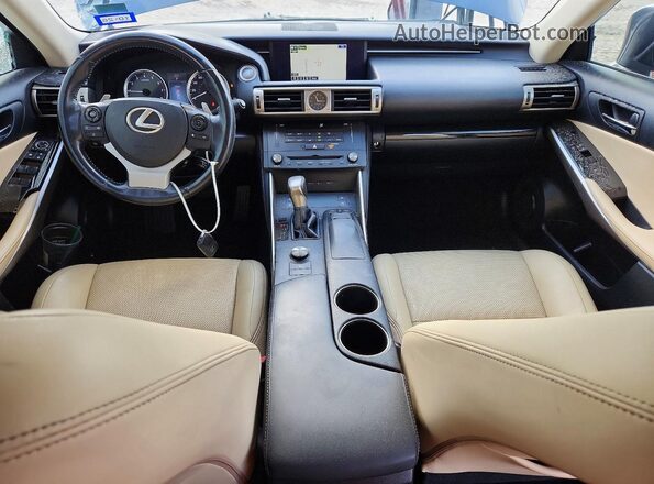 JTHBA1D28G5023366 2016 LEXUS IS Gray Вид панелі приладів