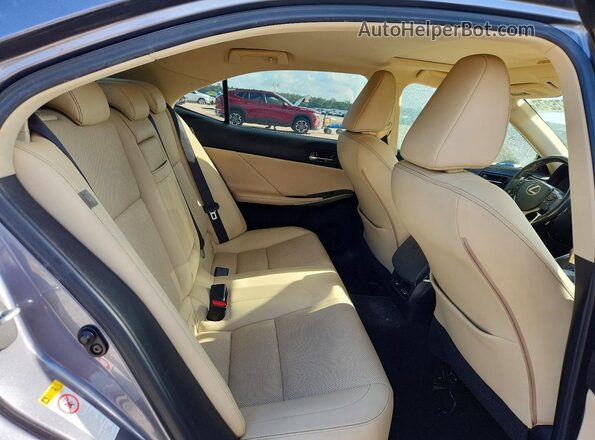 JTHBA1D28G5023366 2016 LEXUS IS Gray Вид задніх сидінь