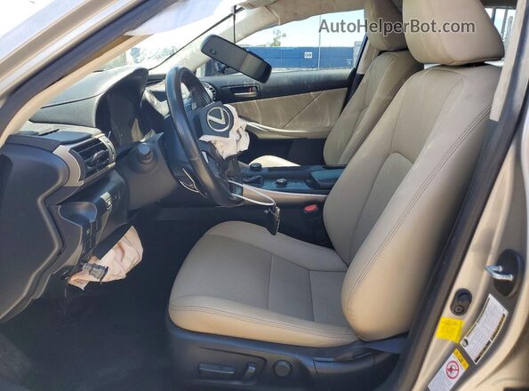 JTHBA1D28K5084080 2019 LEXUS IS Gold Widok wnętrza z przodu
