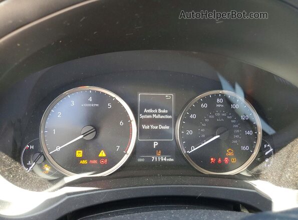 JTHBA1D28K5084080 2019 LEXUS IS Gold Widok zestawu wskaźników