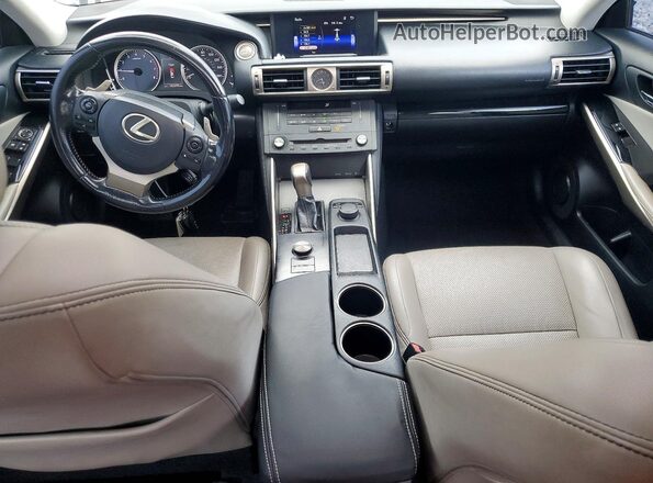 JTHBA1D29G5014367 2016 LEXUS IS Black Առջևի վահանակի տեսք