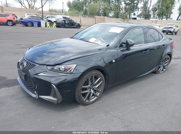 JTHBA1D29K5094228 2019 LEXUS IS 300 Black Передня ліва чверть