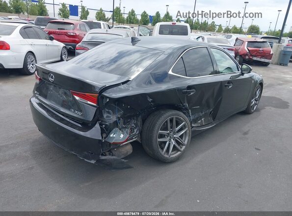 JTHBA1D29K5094228 2019 LEXUS IS 300 Black Задня права чверть