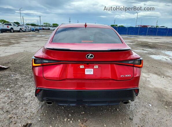 JTHBA1D29R5130977 2024 LEXUS IS Red Rear view