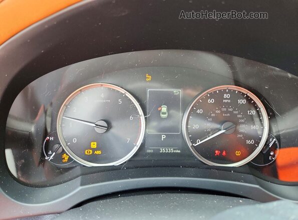JTHBA1D29R5130977 2024 LEXUS IS Red Instrument cluster view