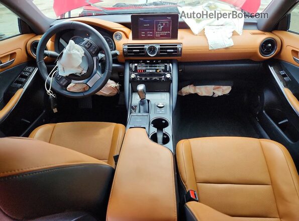 JTHBA1D29R5130977 2024 LEXUS IS Red Dashboard view