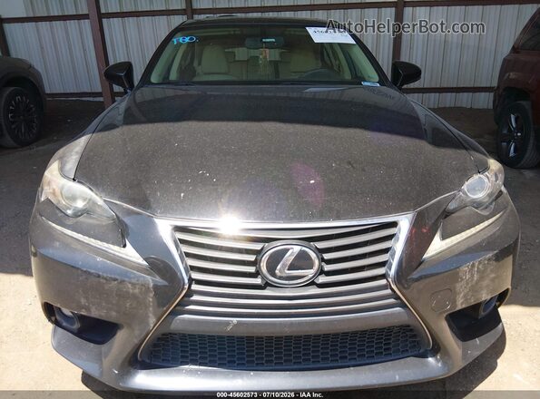 JTHBA1D2XG5009033 2016 LEXUS IS 200T Black Widok zestawu wskaźników