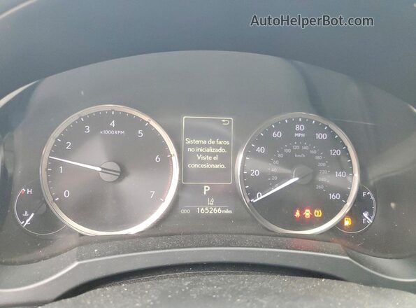 JTHBA1D2XH5049971 2017 LEXUS IS Black Instrument cluster view