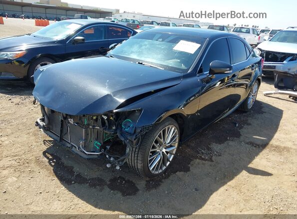 JTHBA1D2XH5060209 2017 LEXUS IS 200T Black Vista tres cuartos delantera izquierda