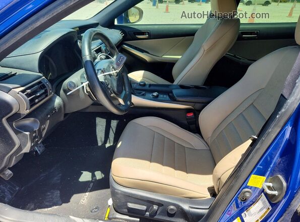 JTHBA1D2XK5085361 2019 LEXUS IS Синий Вид салона спереди