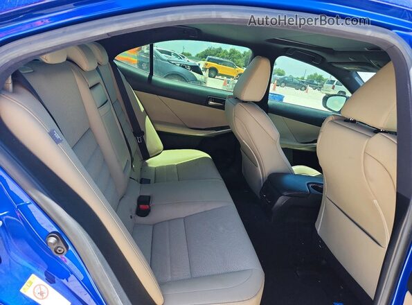 JTHBA1D2XK5085361 2019 LEXUS IS Синий Вид задних сидений