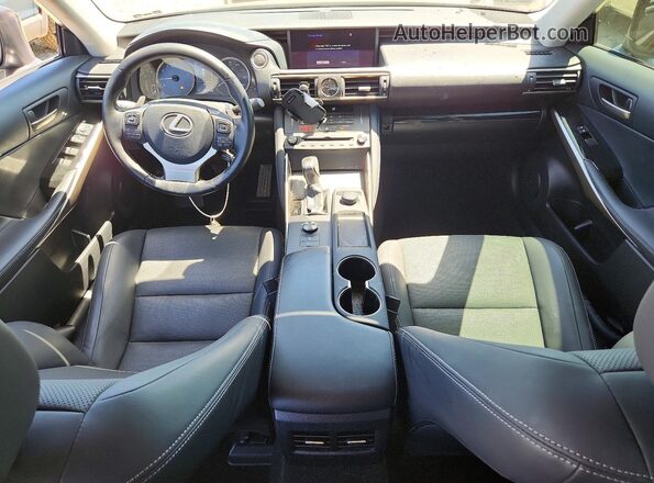 JTHBA1D2XK5090303 2019 LEXUS IS Gray Առջևի վահանակի տեսք