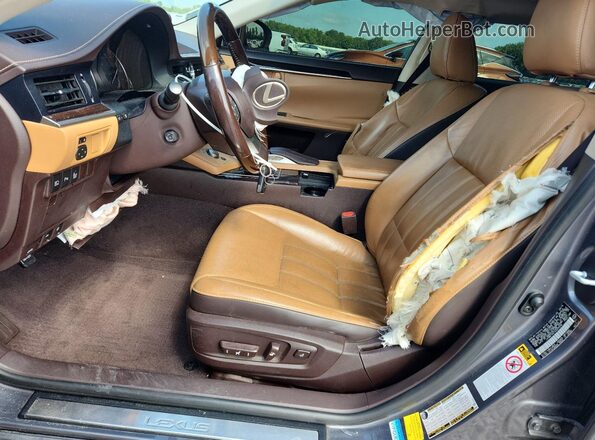 JTHBK1GG1G2229246 2016 LEXUS ES Серый Вид салона спереди